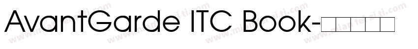 AvantGarde ITC Book字体转换